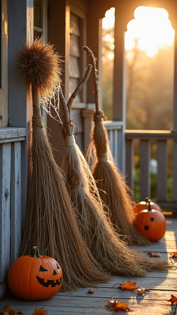 crafting witch s broomsticks decor