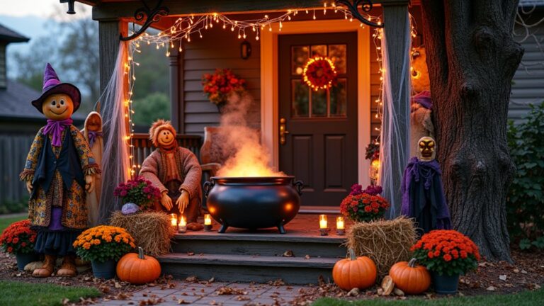 creative halloween outdoor decor