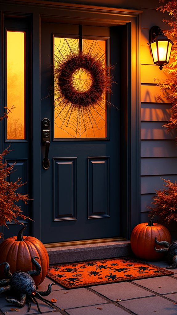creepy crawly halloween mats