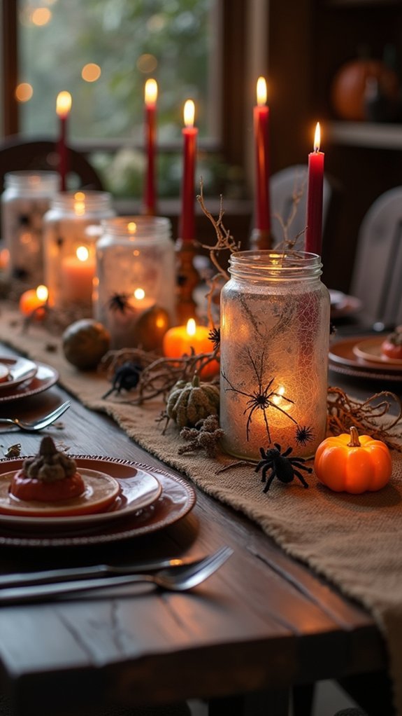 creepy crawly halloween table