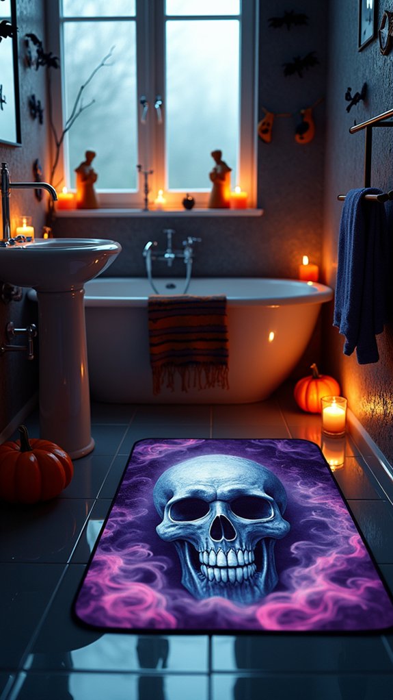 creepy halloween bathroom decor