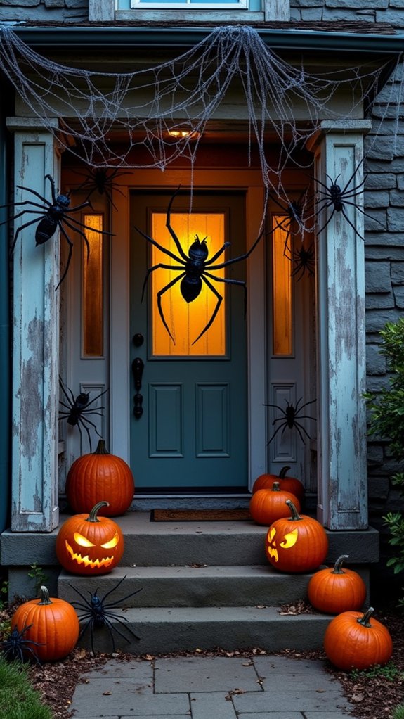 creepy halloween spider decor