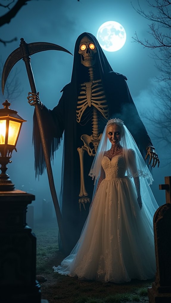 creepy lifelike halloween figures