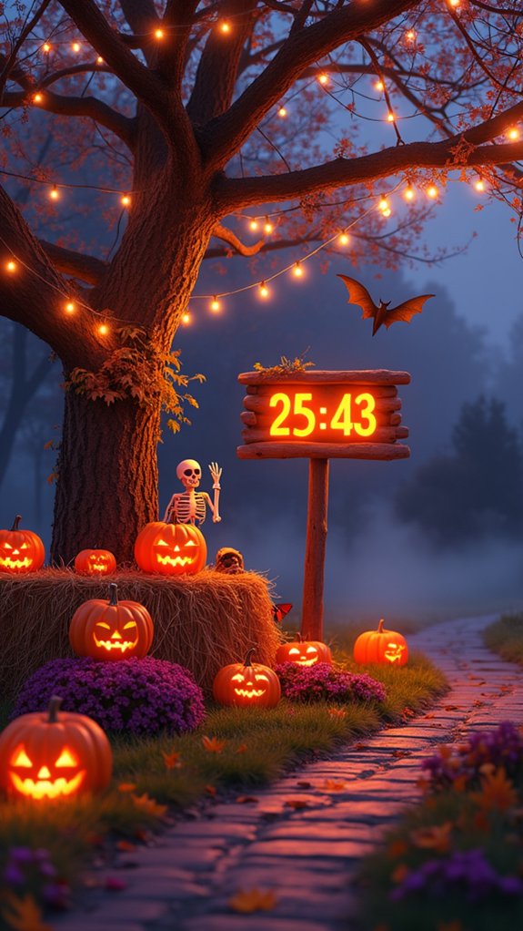 custom halloween countdown sign