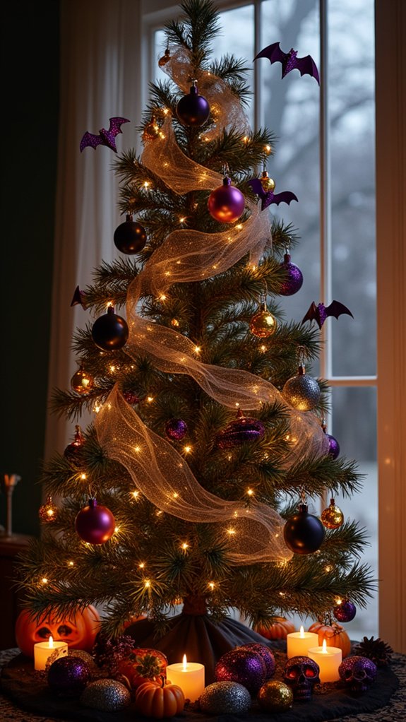 dazzling halloween tree decorations