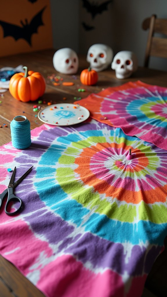 diy halloween tie dye crafts