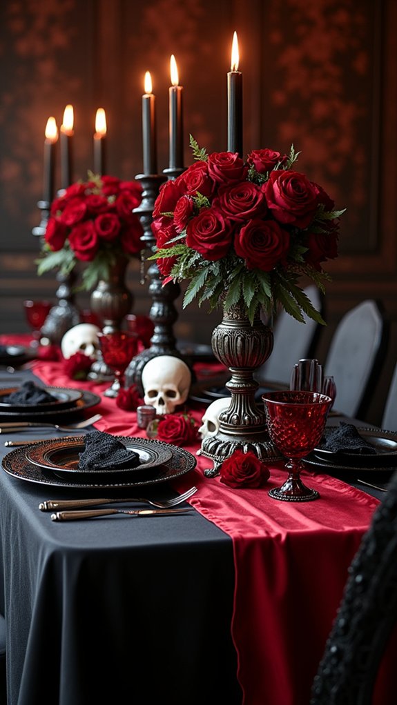 dramatic halloween color palette
