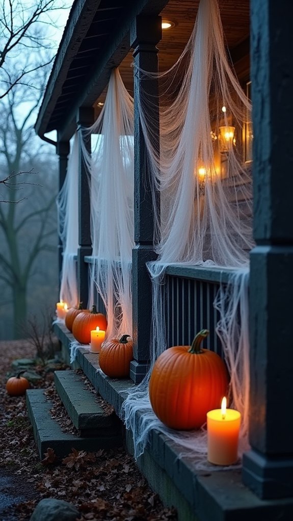 eerie cobwebs enhance ambiance