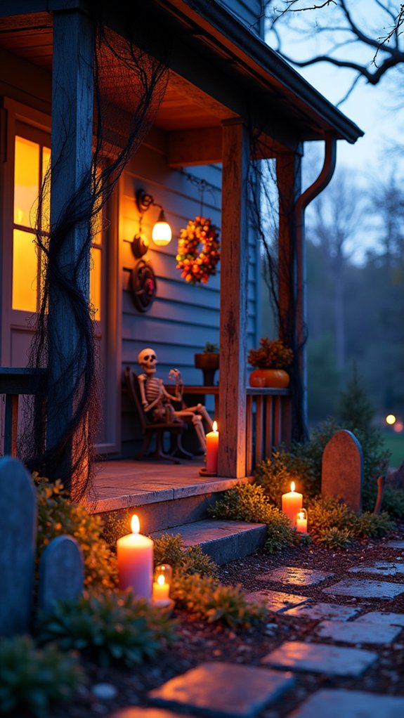 eerie diy graveyard decor