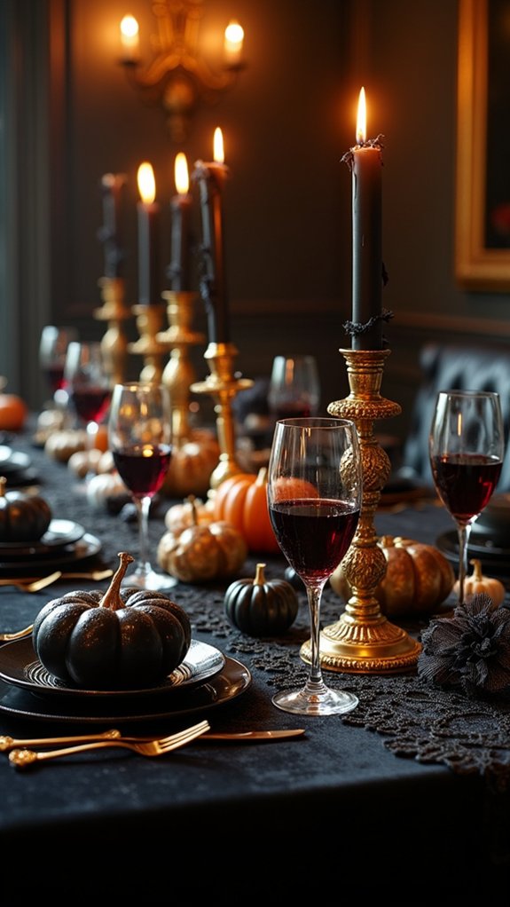 eerie elegant halloween display