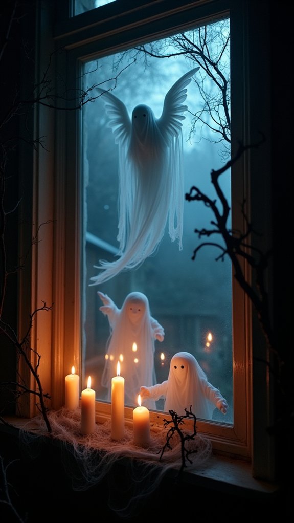 eerie floating ghost decorations