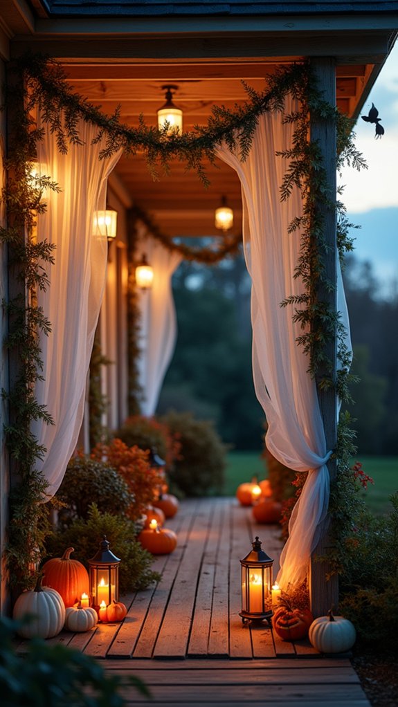 eerie halloween porch decorations