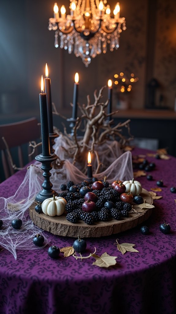 eerie halloween table decor