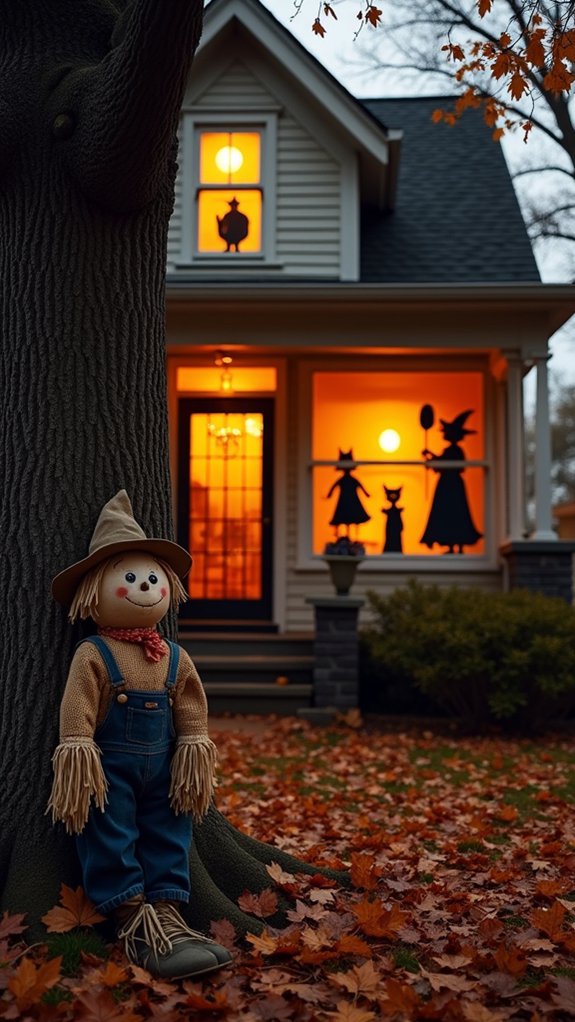 eerie halloween window decorations