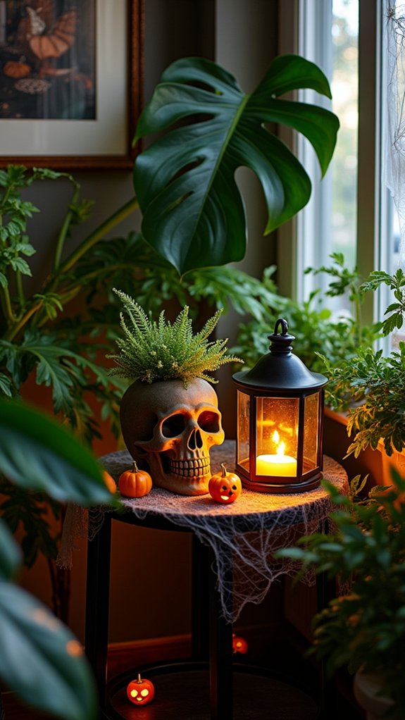 eerie indoor plant decor