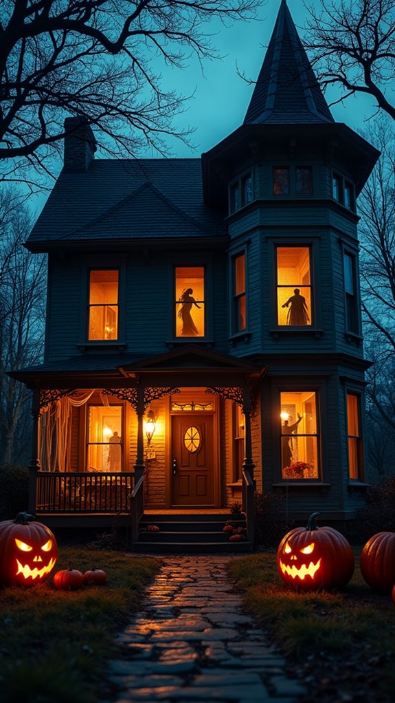 eerie silhouettes enhance ambiance