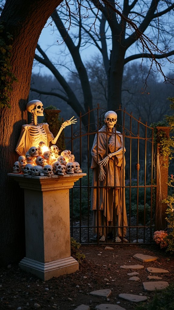 eerie skeletons enhance d cor