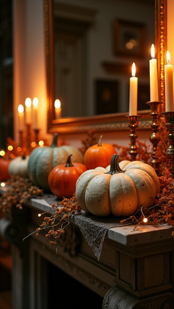 elegant autumn pumpkin decor