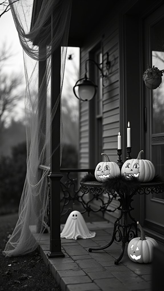 elegant black and white decor