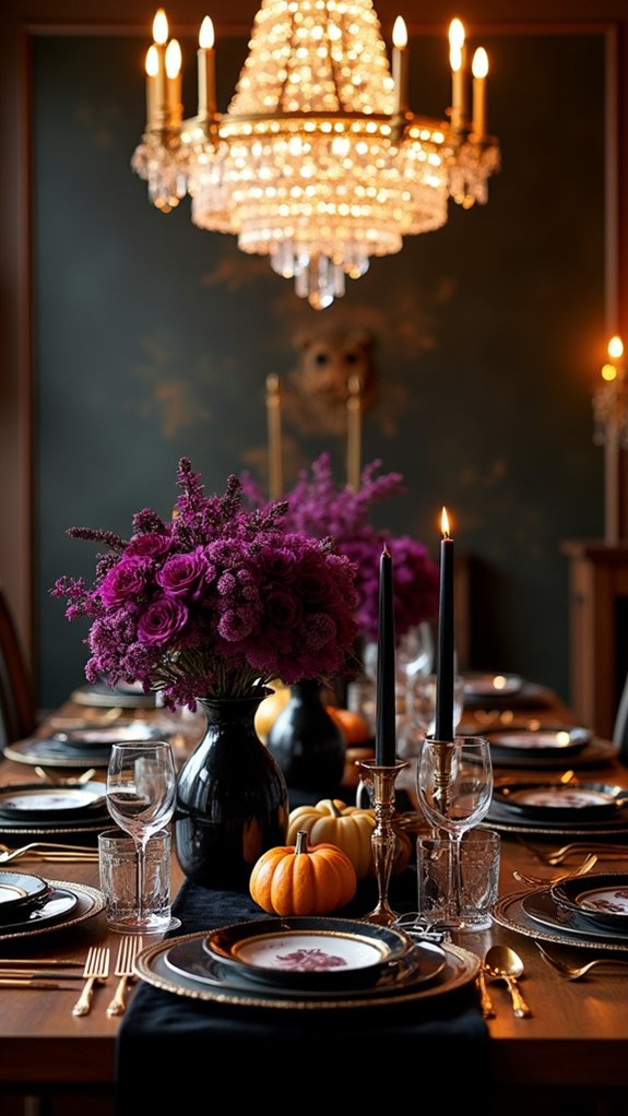 elegant halloween lighting decor
