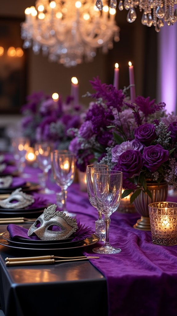 elegant mysterious masquerade evening