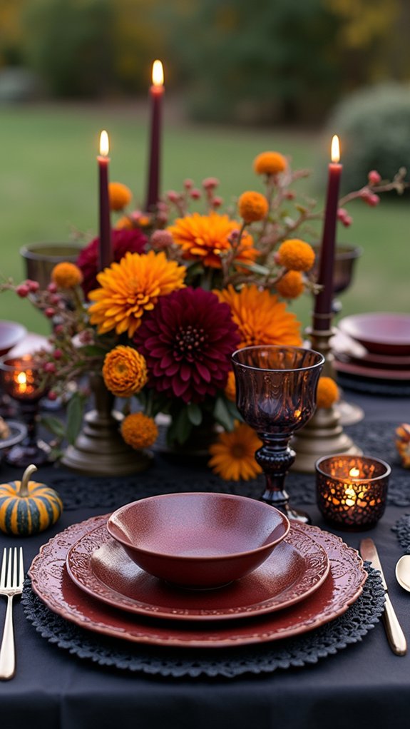 elegant outdoor table settings