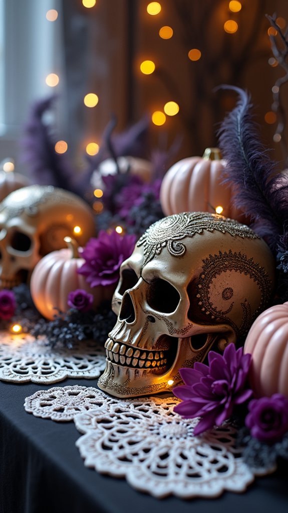 elegant spooky decor accents