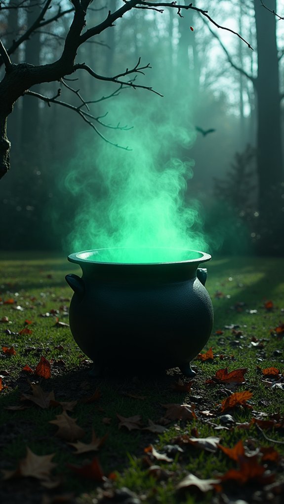 enchanting halloween cauldron centerpiece