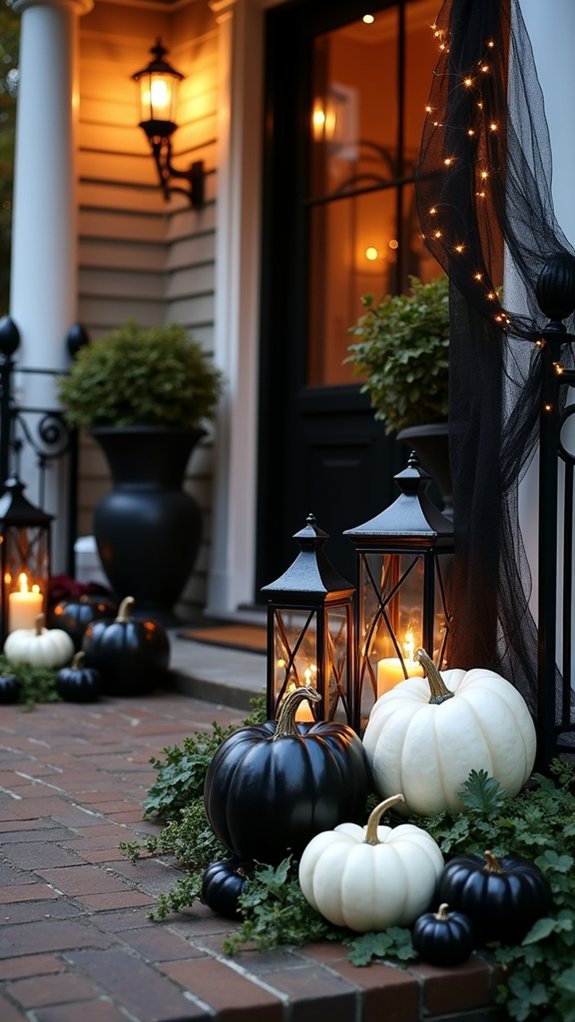 enchanting halloween porch lighting
