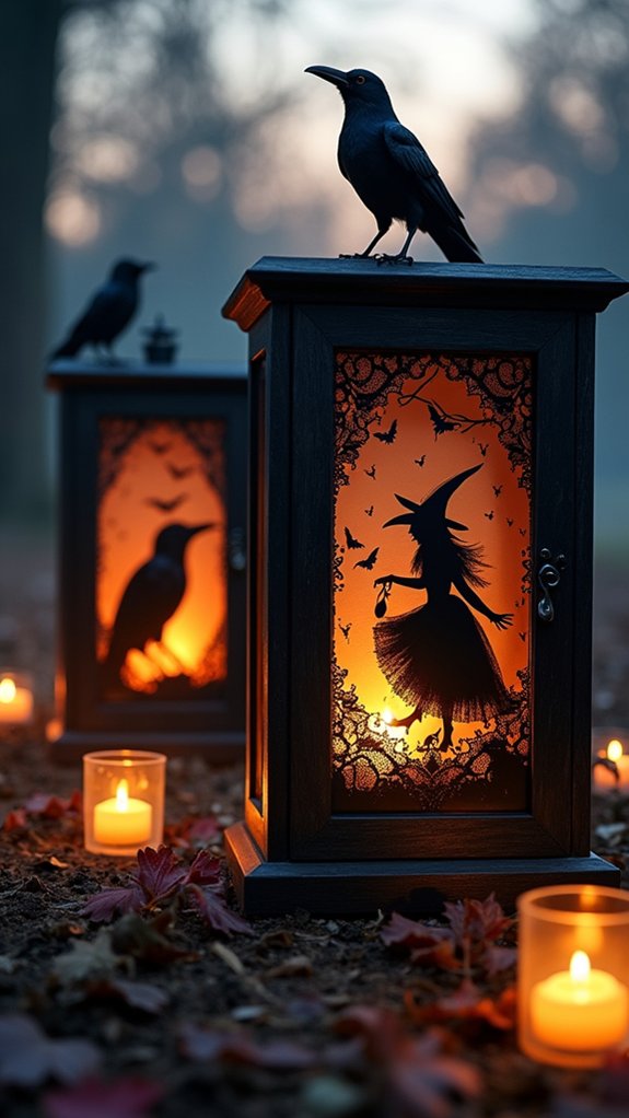 enchanting halloween shadow boxes