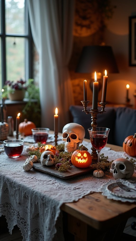 ethereal halloween table decor