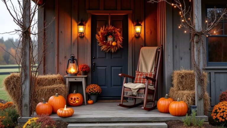 farmhouse halloween porch decor