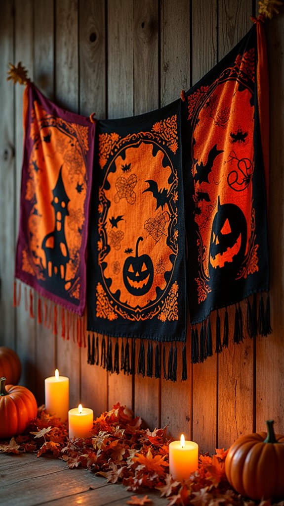 festive halloween wall decor