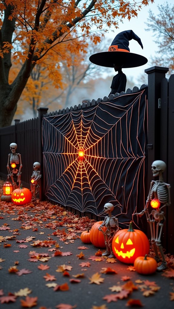 festive outdoor halloween banner