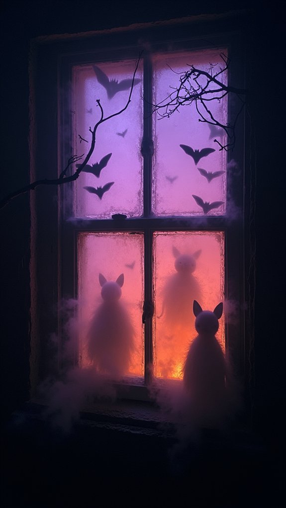 foggy glass spooky atmosphere