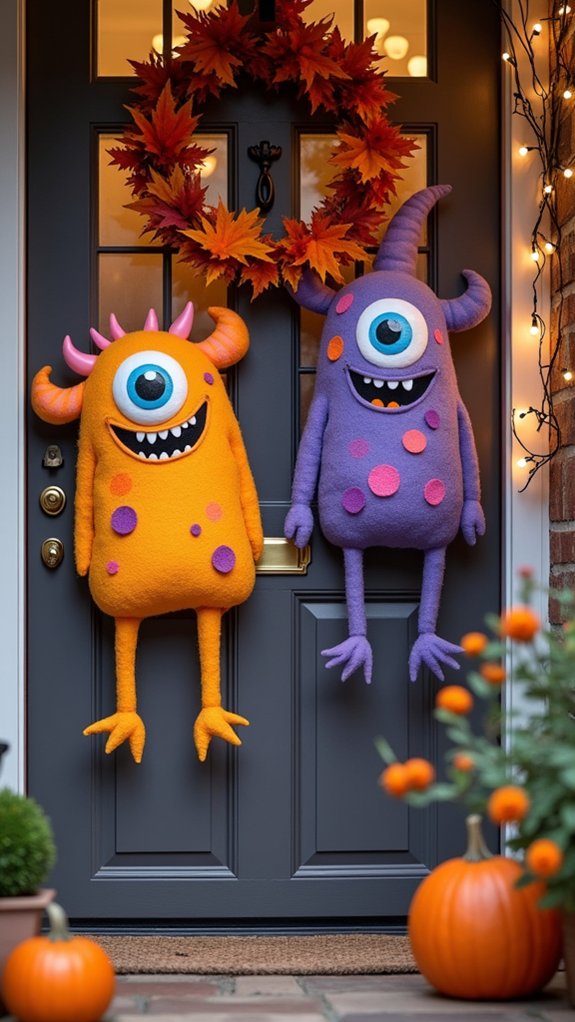 friendly halloween door decorations