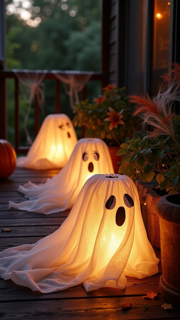 ghostly lanterns for halloween