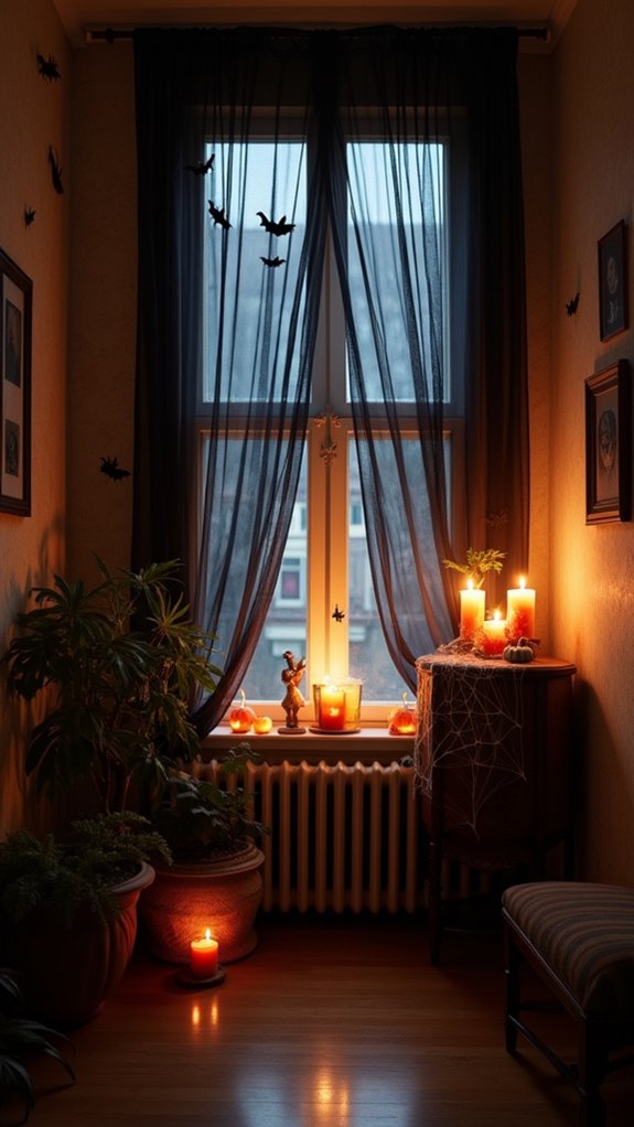 ghostly silhouettes for halloween