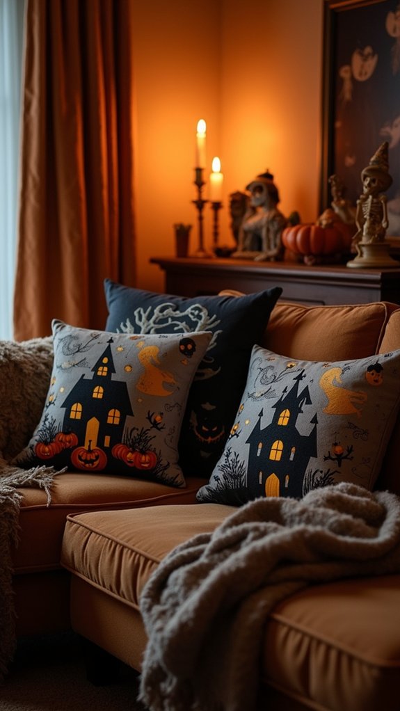 ghoulishly comfortable halloween decor