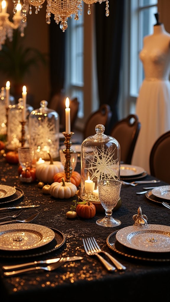 glamorous halloween costume display