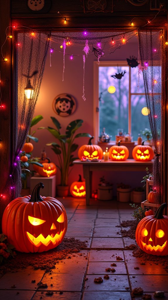 glowing jack o lantern decorations
