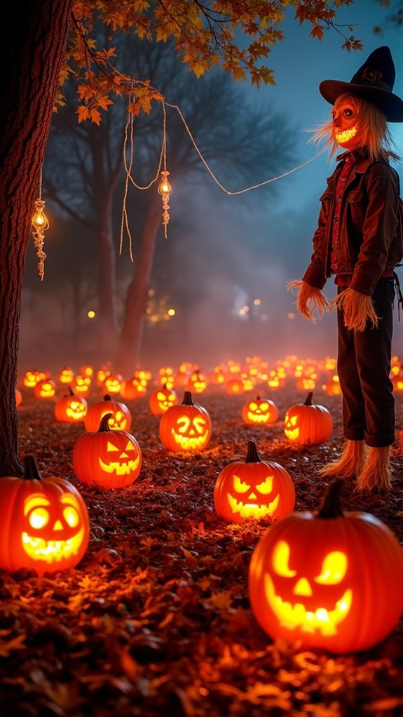 glowing jack o lanterns for halloween