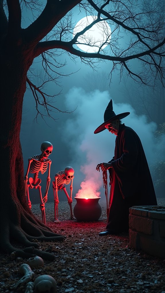 gory crypt halloween setup