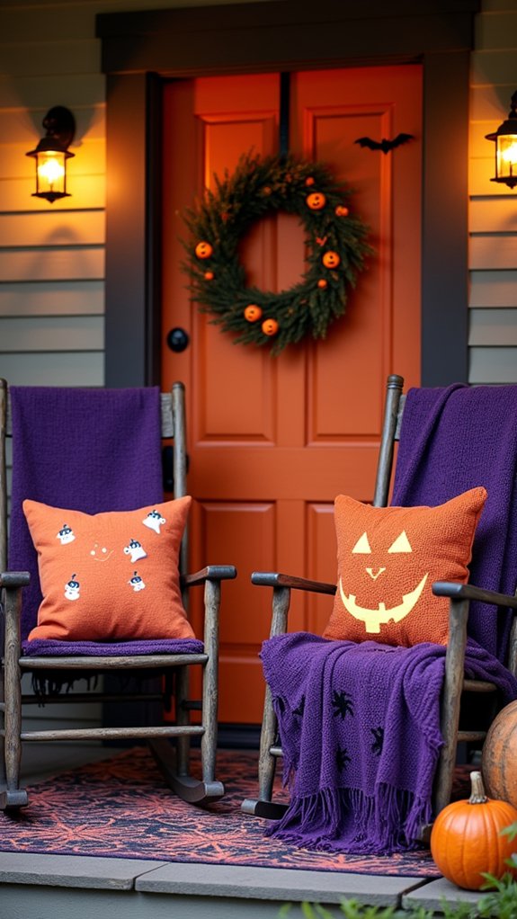 halloween themed decor pillows