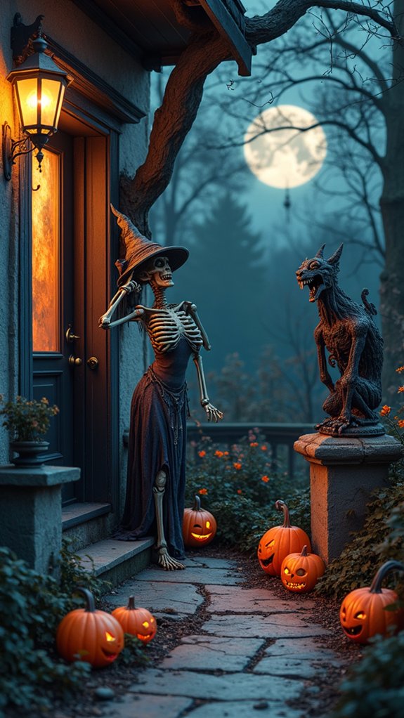 haunted halloween garden decor