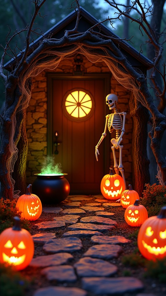 haunted pathway lighting ideas