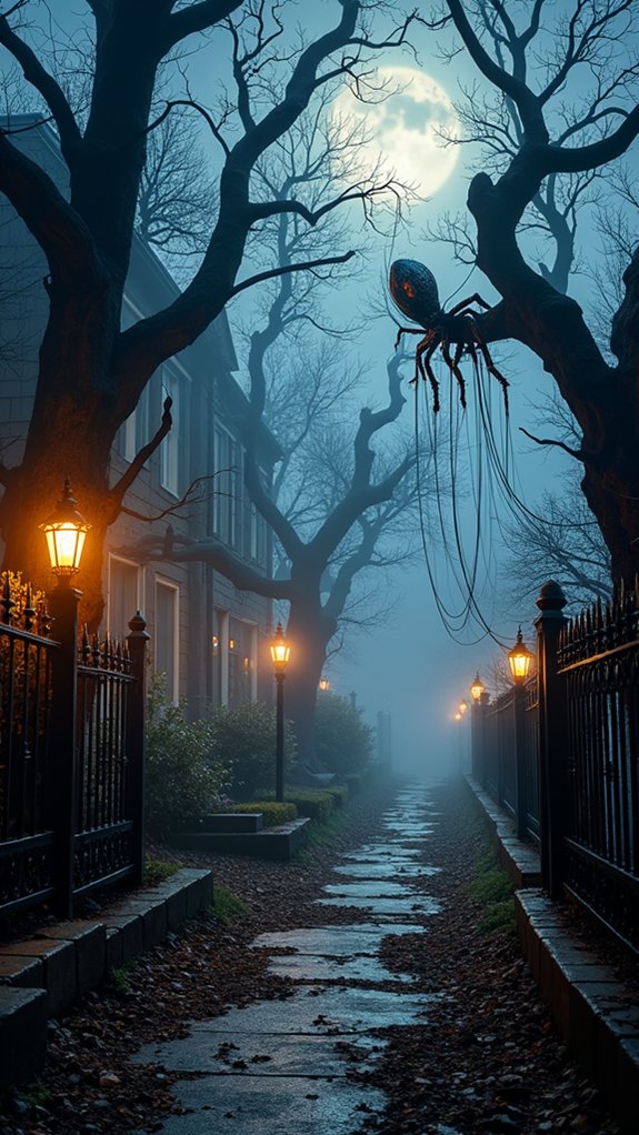 haunted webs create spookiness