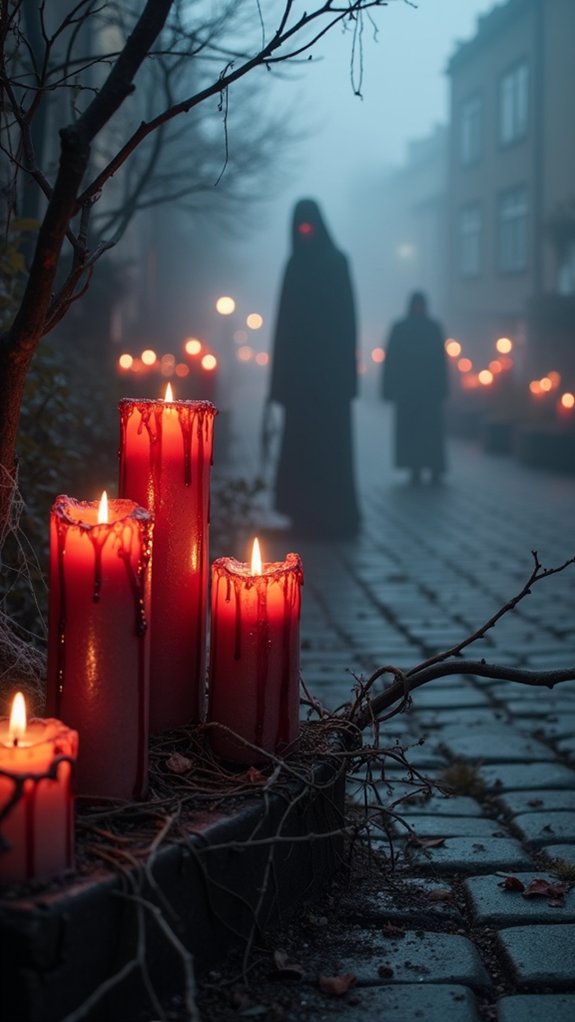 haunting blood dripping candles