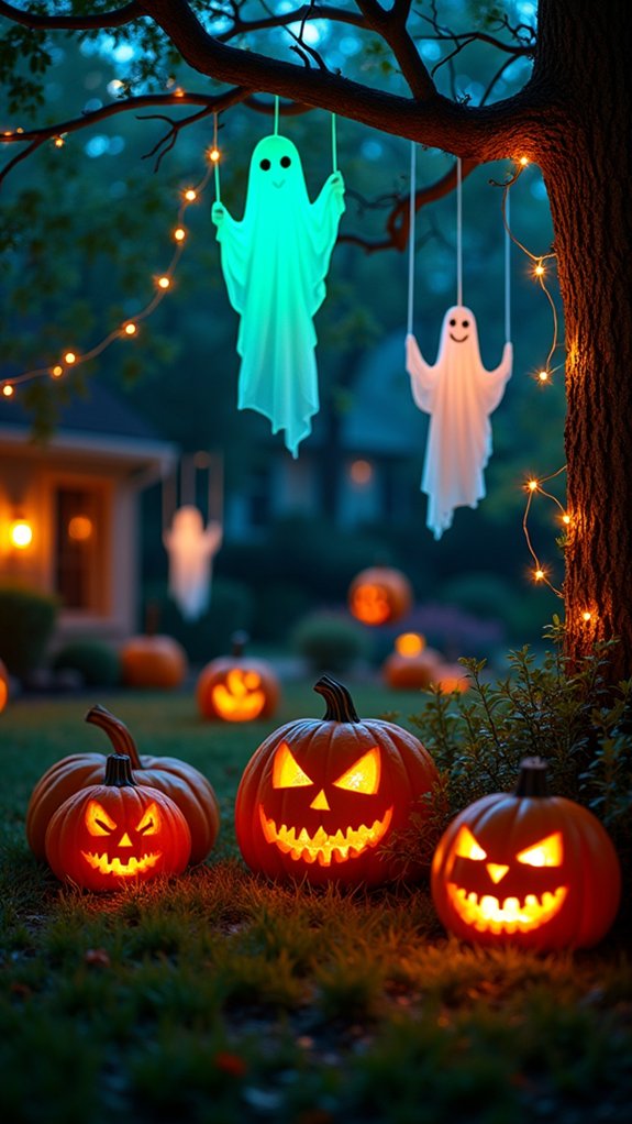 haunting glow in the dark decor