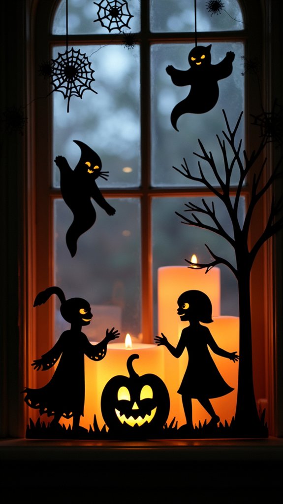 haunting halloween window decorations